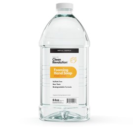 Clean Revolution Foaming Hand Soap Refill Supply Container, Ready to Use Formula, Dreamy Citrus Fragrance, 64 Fl Oz (Pack of 1)