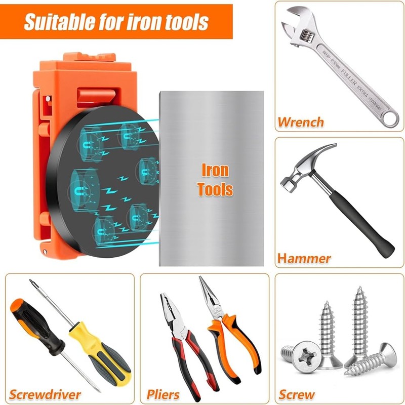 Dpaaoyer 2 Piece Tool Belt Clip, Heavy Duty Magnetic Tool