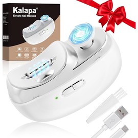 Electric Nail Clippers Upgraded 3 in 1 Automatic - with Polishing, Dust Storage & LED Light, Nail File Toenail Trimmer, Gifts for Women Men Mom Her Him Kids Adults Senior Baby Teacher Students (White)