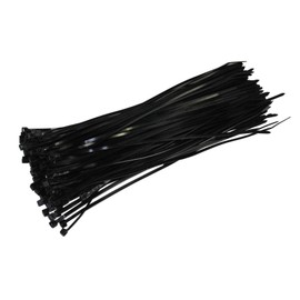Pack of 100 Cable Ties Black 380 mm x 2.5 mm Craftsman Quality Cable Ties Extra Long 8.1 kg Tensile Force