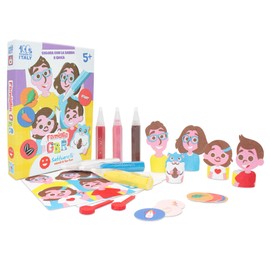 Sabbiarelli Sand-it For Fun Kit - Famiglia GBR: Zeichnungen zum bemalen mit Sand und Tisch-Spiel für Kinder, Kinder 5+