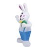 Inflatable Bunny Yard Decoration 6.2ft with LED Lighting Cute Easy