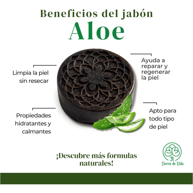 Jabón De Aloe Vera Hidratación Profunda Repara La Piel