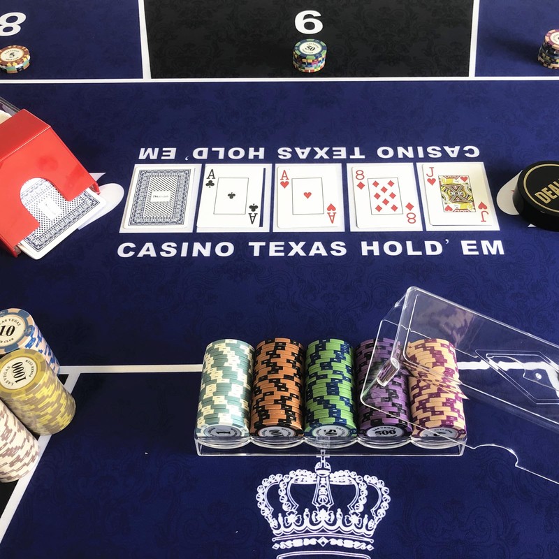 Poker Chip Holder Tray Racks - 1Pack Clear Acrylic Chips
