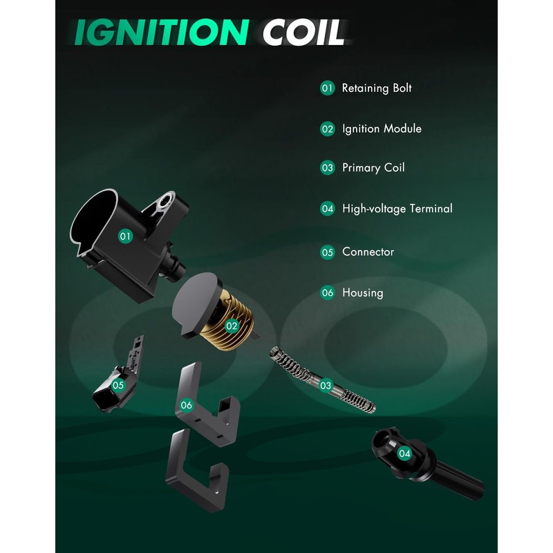 SCITOO Ignition Coil suitable with for Honda Accord Insight CR-V