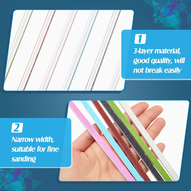 Sanding Twigs Cushioned Abrasive Sanding Sticks for Models Woodworking Hobby