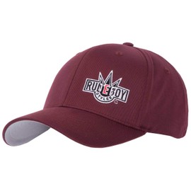 2Stoned Flexfit Baseball Cap with Stick Rudeboy Stylee Various Colours and 5 Sizes for Women, Men and Children, Maroon (Rudeboy)