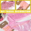 Mardatt Pink Fringe with Sequin Trim Kit, 4 Inch x