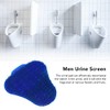Triangular Anti Splash Urinal Screen Mats, Blue, Deodorizing Scented Design