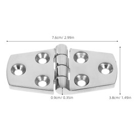 IMIKEYA 4 Pcs Stainless Steel Boat Hinges Heavy Duty Marine Hatch Hinge Multipurpose Smooth Operation Marine Door Replacement Parts Easy Installation Enhancement