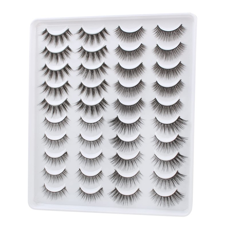 Oreola 3D False Eyelashes Natural Look Artificial Eyelashes, Lightweight, Reusable,