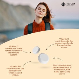 Vitamin D3 Immune Booster Complex - with Vitamins D,C, B12, Zinc, Turmeric & Elderberry - Immune Support - Made in the UK - Immunity Booster by New Leaf 120 Tablets