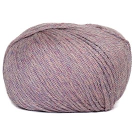 100% Baby Alpaca Yarn Wool Set of 3 Skeins DK Weight - Made in Peru - Heavenly Soft and Perfect for Knitting and Crocheting (Heather Lilac, DK)