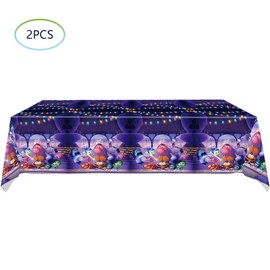 HJFZLY 2Pcs Inside Out Party Tablecloth, Inside Out Table Cover Party Supplies Decorations（70.8 x 42.5）
