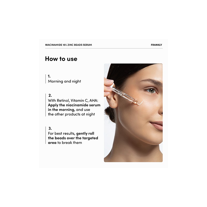 FRANKLY [FRANKLY]Niacinamide 15% Zinc Beads Serum 30ml