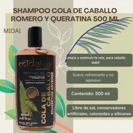 Shampoo Cola Caballo Romero Y Keratina Acelera Crecimiento                                                                                            