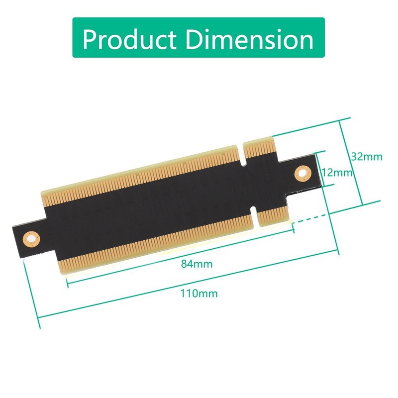 PCI Express 16x Male to Male Adapter Card Professional PCIe