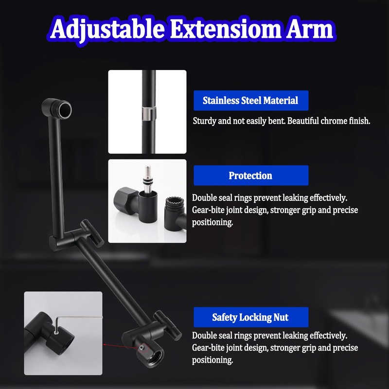 All Metal Rain Shower Head with Handheld Combo, YDmeet 10
