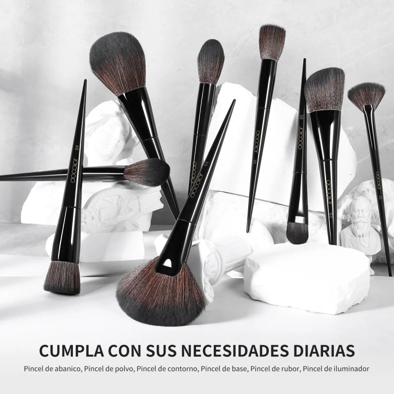 Juego De Brochas De Maquillaje Profesional Docolor, 30 Pieza