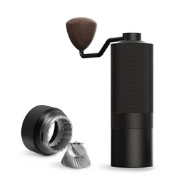 MAVO Wizard Manual Coffee Grinder, Burr Coffee Grinder - Capacity 20g with CNC Stainless Steel Pentagon Conical Burr - Perfect for French Press, Pour Over - Hand Grinder Gift - Home and Camping