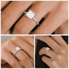 MOOSEA Promise Rings for Couples, Moissanite Travel Rings for Women