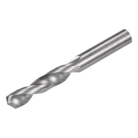 sourcing map Solid Carbide Drill Bit, 6.1mm (0.24") YG6X/C3 Micro-Grain Tungsten Carbide Jobber Twist Drill Bits Straight Shank for Drilling Stainless Steel Aluminum Metal Plastic