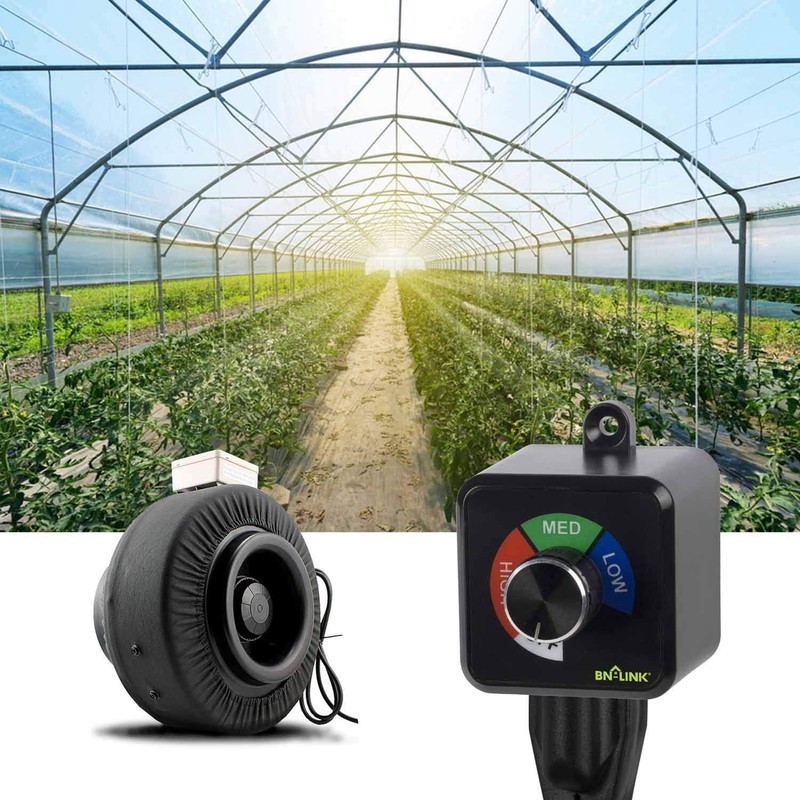 BN-LINK Variable Fan Speed Controller, Plug-in Electric 3 Speed Regulator