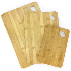 Set of 3 bamboo chopping boards