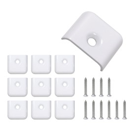 YiEC ZAN RV Trim End Caps for 1 Inch Vinyl RV Trim Molding Screw Covering Strip (White, 10pcs)