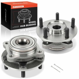 A-Premium 2 x Front Wheel Bearing and Hub Assembly with 5-Lug Compatible with Dodge Stealth 1991-1996, Mitsubishi 3000GT 1991-1999, Lancer 2003-2006, AWD Only