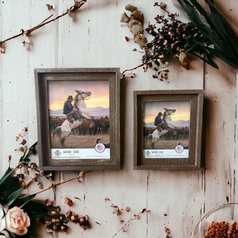 Rustic Barnwood Picture Frames 8x10 - Set of 2 -