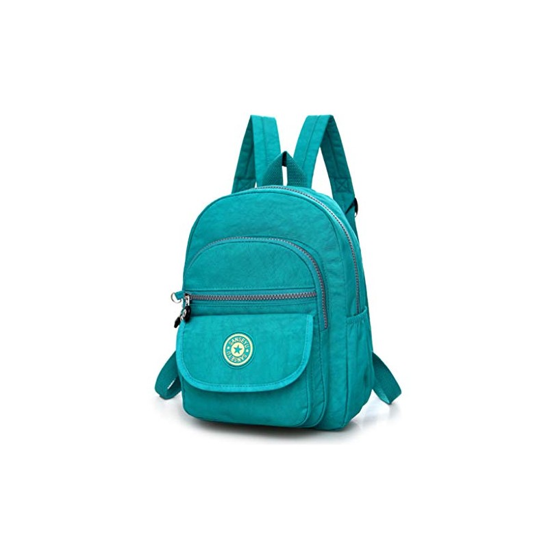 Fueerton Nylon Lightweight Backpack Durable Small Daypack for Women (Green)