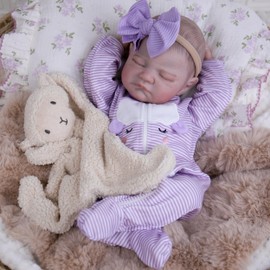 Milidool Realistic Reborn Baby Dolls - 20 Inch Lifelike Newborn Baby Doll Girl Real Life Baby Dolls with Weighted Soft Body for Kids Age 3+