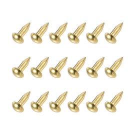 METALLIXITY Small Nails (3x10mm) 60pcs, Brass Tiny Hardware Nails - for Household Woodworking, Brass Tone