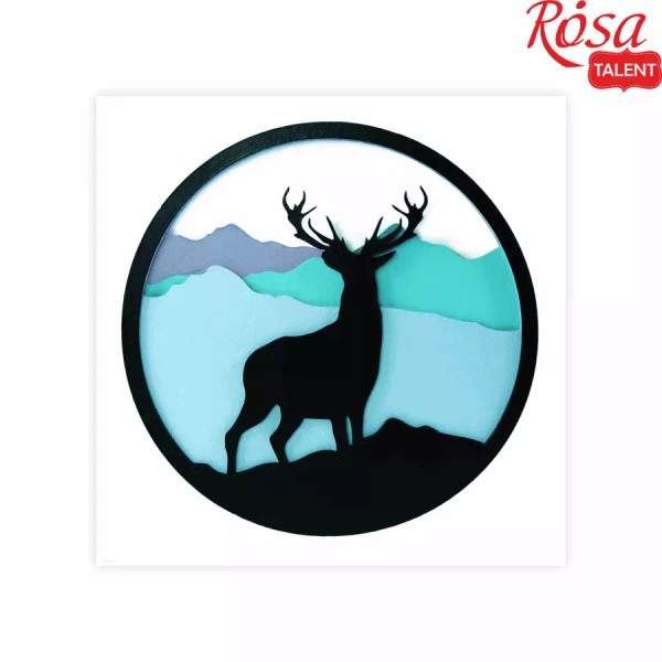 Rosa Talent Deer in the Mountains - 3D Painting Set.