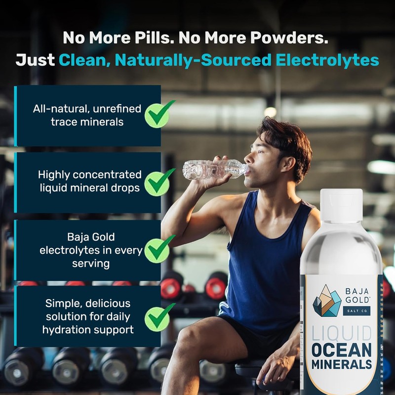 Baja Gold Liquid Trace Mineral Drops – Pure Ocean-Based Minerals