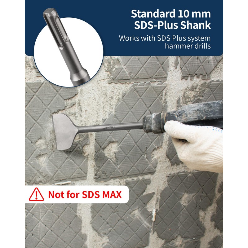 Firecore SDS Plus Chisel 3 Inch Wide by 10 Inch