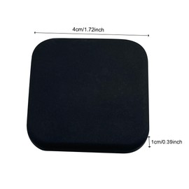 6PCS Door Stop Wall Guard Door Handle Guard Crash Guard Square Wall Guard Door Handle Crash Guard Refrigerator Door Cabinet (Black)*