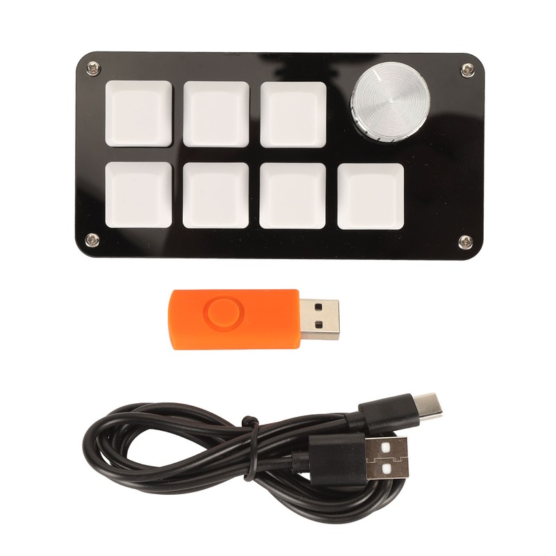 USB Mini 7 Key Keypad with Knob Custom Programming Hot