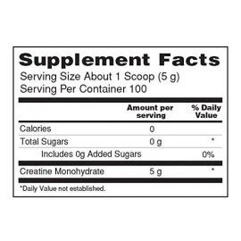 Isopure Creatina Monohidratada Alta Pureza 500g 100 Serv