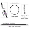 25 Pack Wire Keychain Cable,5.9 Inches Nylon Coated Stainless Steel