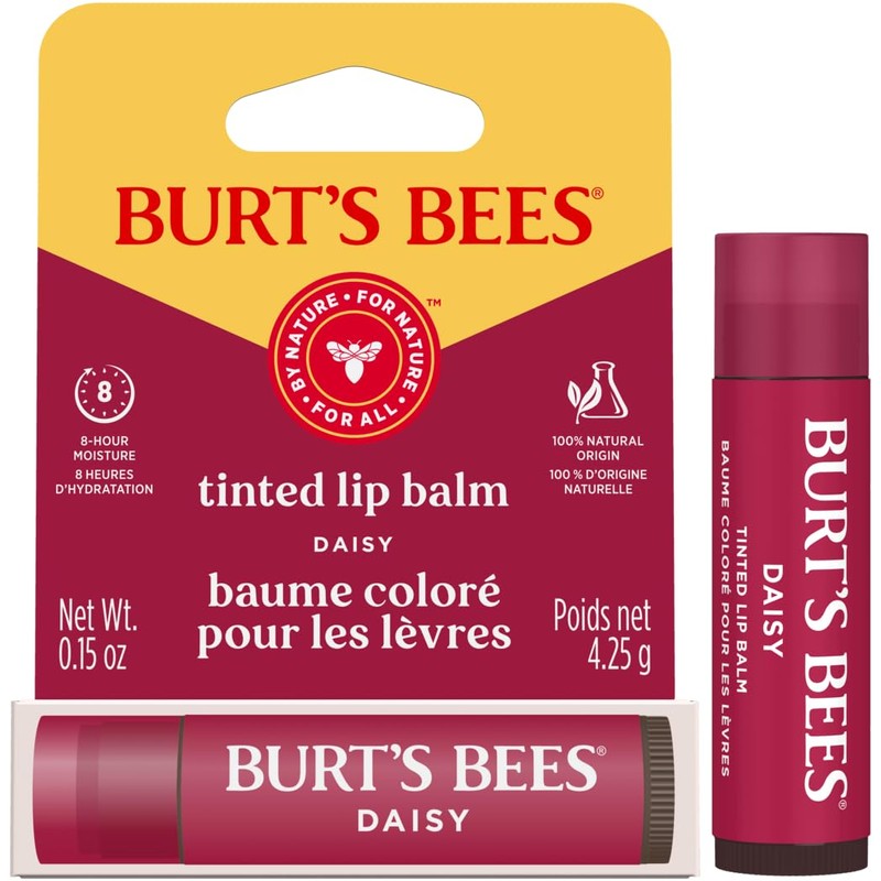Burt's Bees 100% Natural Origin Moisturizing Tinted Lip Balm, Daisy