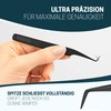 KLINGENHELD Precise Eyelash Tweezers Set – Extra Fine Fibre Tips