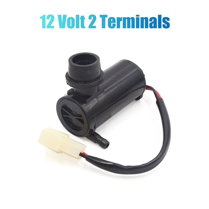 uxcell Universal Windshield Washer Motor Pump with Cable 12V 2