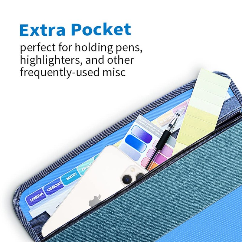 Fun File Organiser,13 Pockets Folder Document Organiser Box Files and
