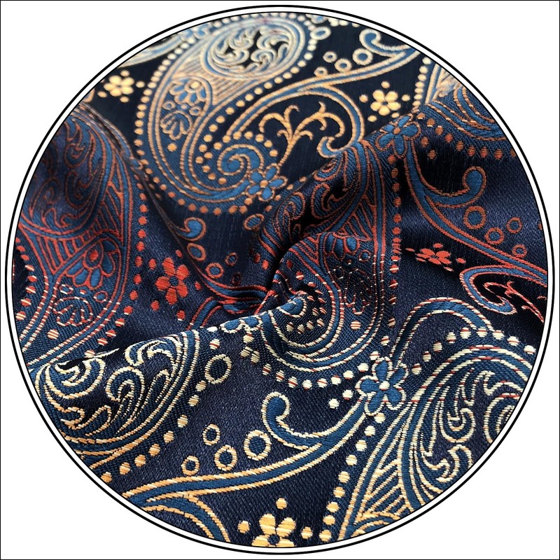 S&W SHLAX&WING Mens Paisley Pocket Squares XL Large for Wedding