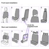 Car Seat Covers, 9PCS Butterfly Print High Back Vehicle Front