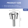 Bawkars 4 PCS License Plate Screws Fastener Kit, Bling Crystal