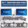 FITUEYES Dual Monitor Stand – 3 Shelf Computer Monitor Riser,