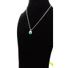 Lia Sophia "Candy Dot" necklace - bright blue crystal